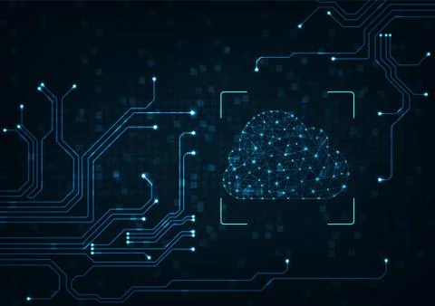 Cloud concept Stock Illustration