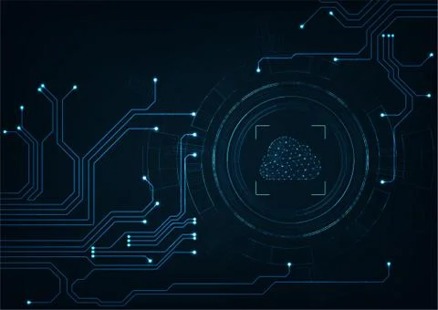 Cloud concept Illustrazione stock