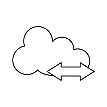 Cloud concept illustration , vector 库存插图