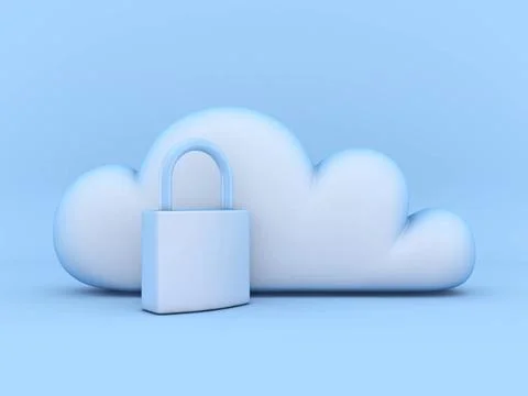 Cloud concept of saved passwords 3D Cloud concept of saved passwords 3D re... Foto stock