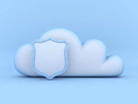 Cloud concept of security 3D Cloud concept of security 3D rendering illust... Stock Photos