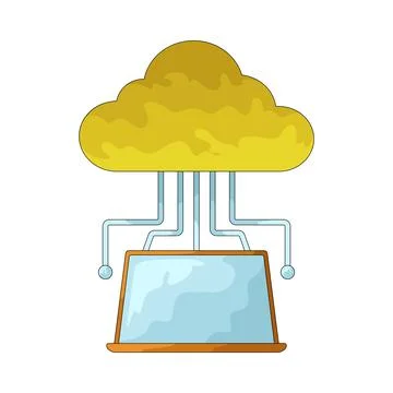Cloud connect illustration Stock Illustration