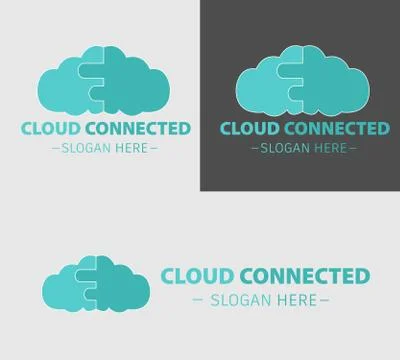 Cloud connected Stock Illustration