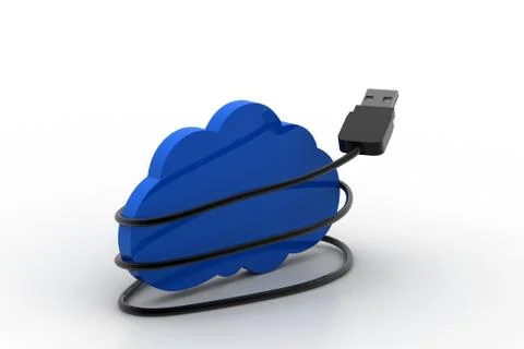 Cloud connecting concept Free Stock Illustration