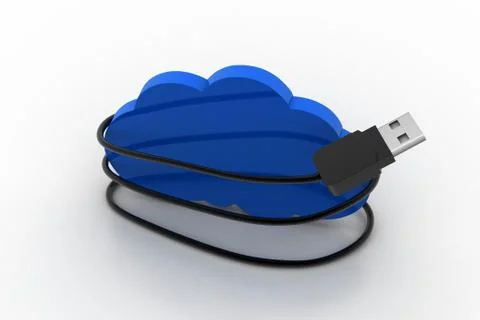 Cloud connecting concept Free Stock Illustration
