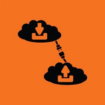 Cloud connection icon Stock Illustration