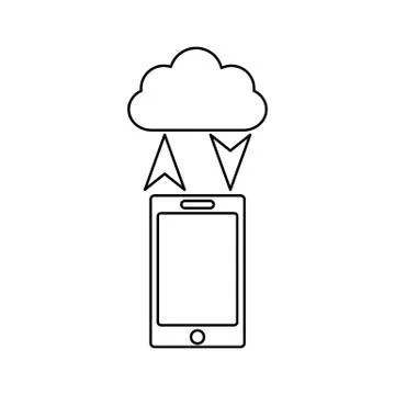 Cloud connection icon. smart devices icon Stock Illustration