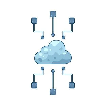 Cloud connection Stock Illustration