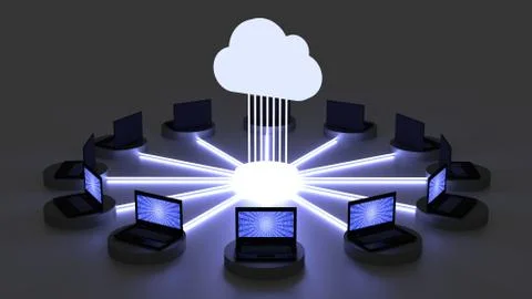 Cloud connections Illustrazione stock