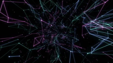 Cloud connections.Rendered computer generated video abstract moving background Stock Footage 101737244