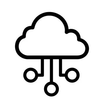 Cloud Connectivity Icon. isolated on a white background. vector illustration. Stock Illustration