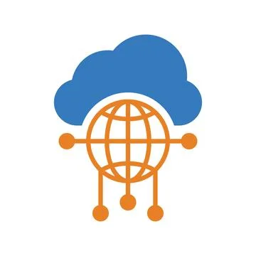 Cloud, connectivity, network icon. Simple editable vector graphics. Stock Photos