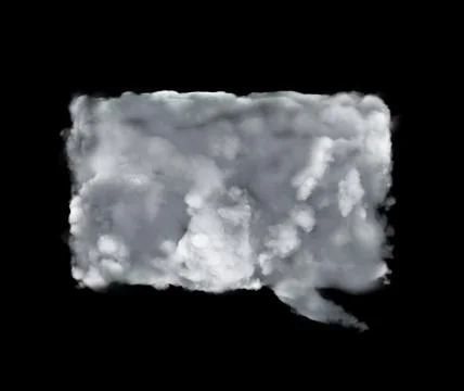 Cloud conversation icon with rectangle form Ilustración de archivo