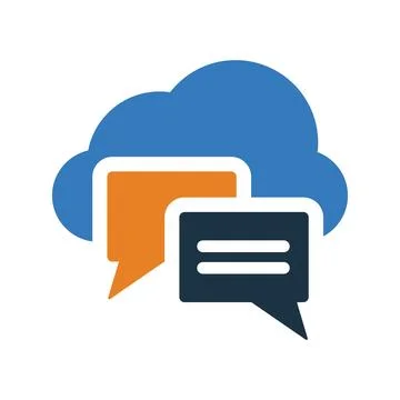 Cloud, conversion icon. Editable vector logo. Foto stock