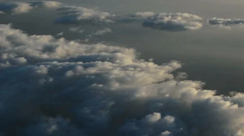 Cloud cover from high altitude early morning aerial HD Stock Footage 39902321