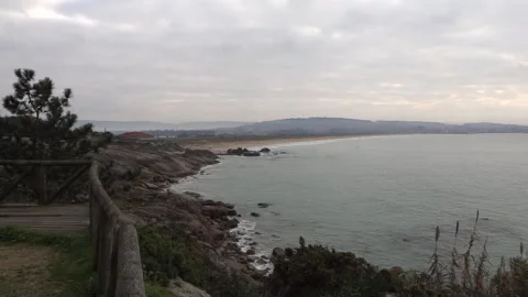 Cloud cover increasing and possible light rains on western coast on Saturday in  Stock Footage 296487387