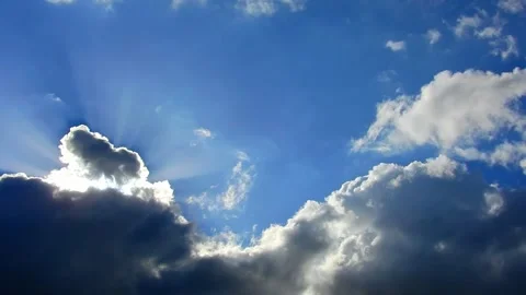 Cloud cover sunny day Video stock 219453757