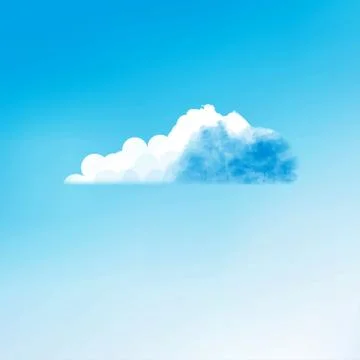 Cloud creative illustration Stock Illustration