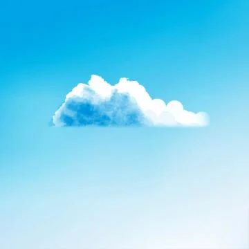 Cloud creative illustration Stock Illustration