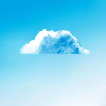 Cloud creative illustration Stock Illustration