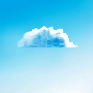 Cloud creative illustration Illustrazione stock