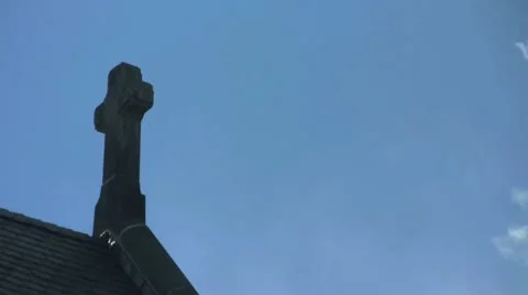 Cloud Cross Timelapse Video stock 10856337