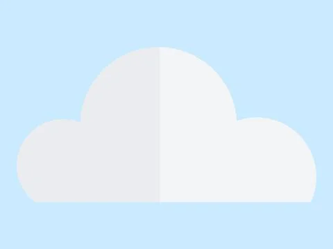 Cloud. Cumulus clouds soar high above, casting shadows paint environment below Stock Illustration