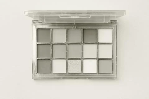 Cloud Dancer colored eyeshadow palette Stock Photos