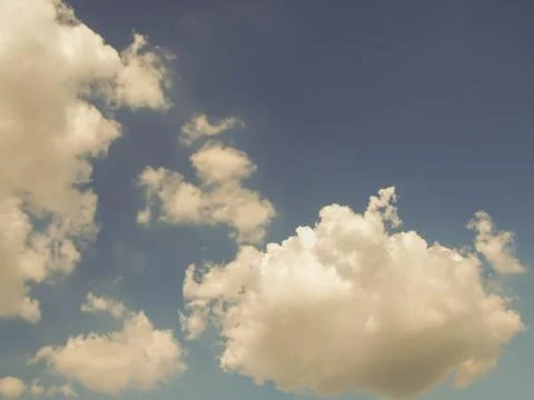 Cloud on dark blue sky background Stock Photos