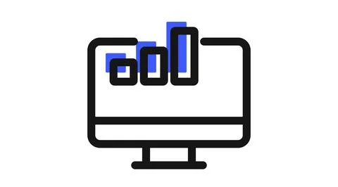 Cloud data analytics icon Illustrazione stock