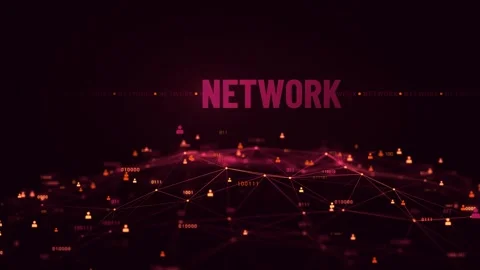 Cloud Data-Based Digital Matrix with Binary Code Stock Footage 296368673