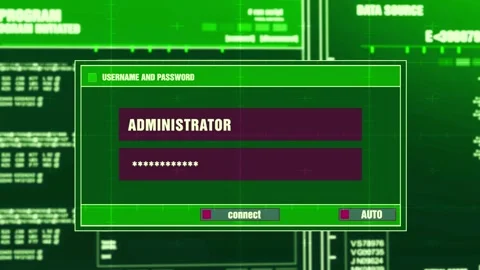 Cloud Data-Based Digital Matrix with Binary Code Stock Footage 296477887