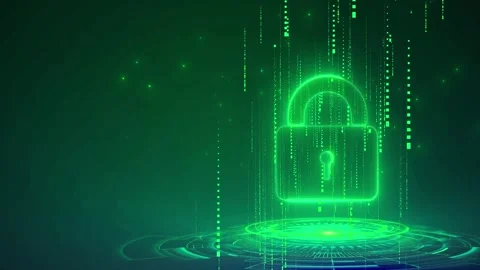 Cloud Data-Based Digital Matrix with Binary Code Stock Footage 296478142