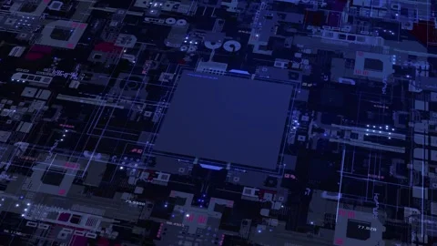 Cloud Data-Based Digital Matrix with Binary Code Stock Footage 296478217