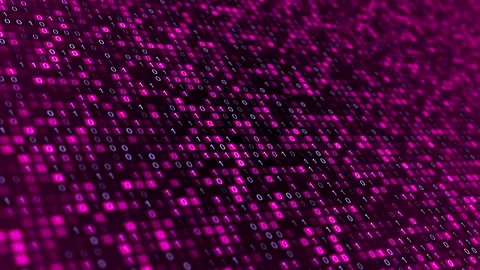 Cloud Data-Based Digital Matrix with Binary Code Stock Footage 296479463
