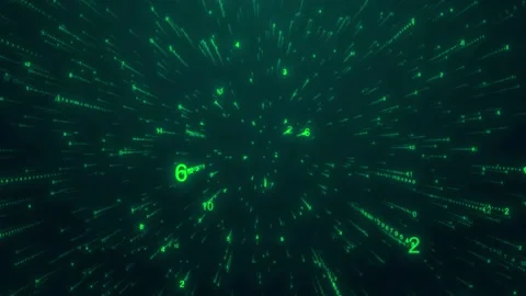 Cloud Data-Based Digital Matrix with Binary Code Stock-Footage 296479746