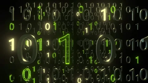 Cloud Data-Based Digital Matrix with Binary Code Stock-Footage 296479749