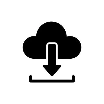 Cloud Data Download Icon イラスト素材