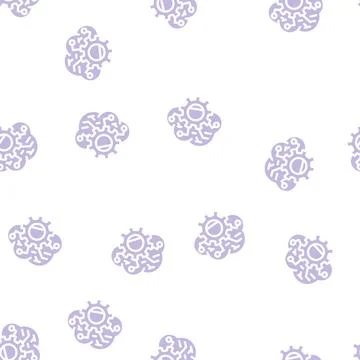 Cloud data erp glyph vector seamless pattern Stock Illustration