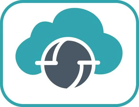 Cloud data exchange sync flat icon Stock Illustration