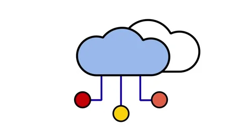 Cloud data Stock Footage 293575308