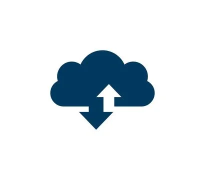 Cloud data icon. Vector illustration. Stock Illustration