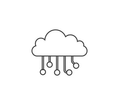 Cloud data icon. Vector illustration. Stock Illustration