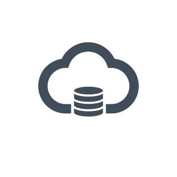 Cloud Data icons , Cloud and storage computing concept, server concept. vecto イラスト素材