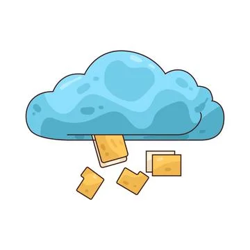 Cloud Data illustration Illustrazione stock