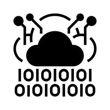 Cloud Data Line Icon, Outline Symbol for Information Storage, File Synchron.. Stock Illustration