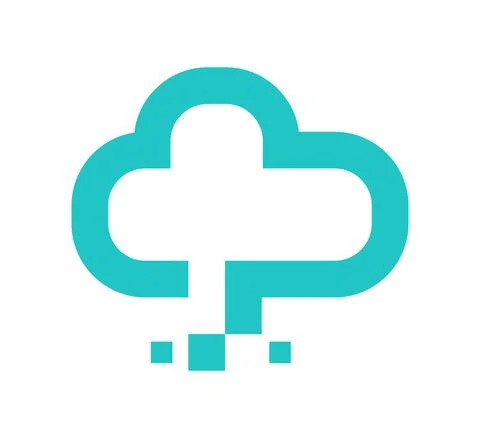Cloud data logo vector design template Stock Illustration