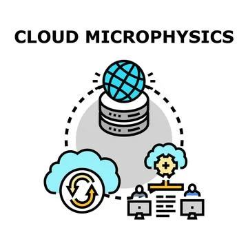 Cloud data microphysics analysis and global computing 库存插图