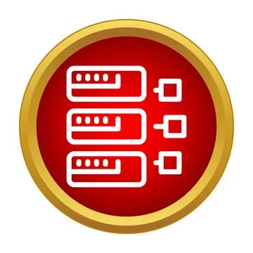 Cloud data network connection server technology icon Stock Illustration