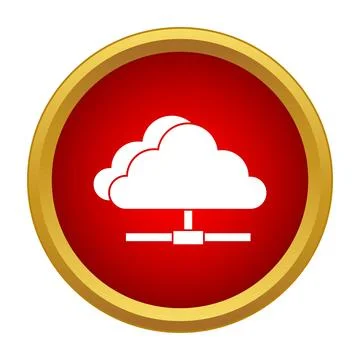 Cloud data network sharing computing technology icon Stock Illustration